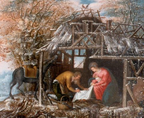 rest on the flight to egypt - detail